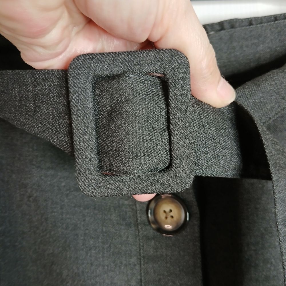 Ava & Viv Charcoal Button-Front A-Line Skirt Sz 1x - image 3